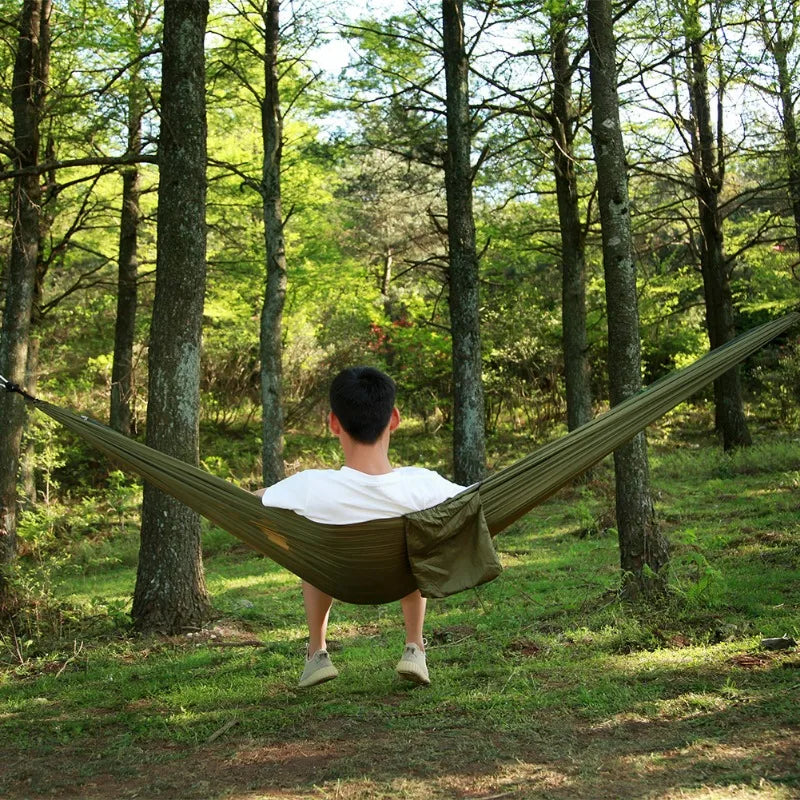 Portable Double Hammock with Net, 2 Person