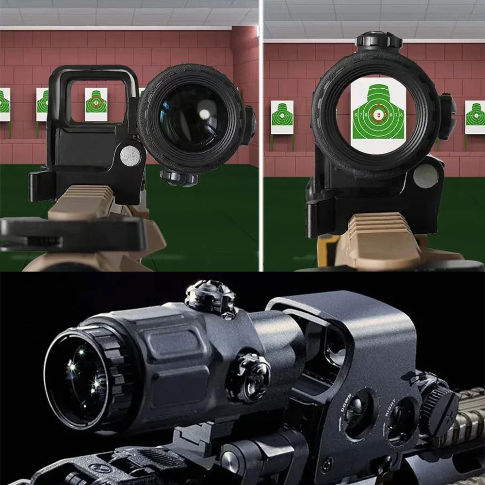 Red Dot Optic Sight Tactical Hunting Gear W/20mm Rail Mounts&Quick Detach Lever