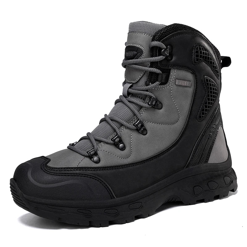 Men's mountain climbing motorcycle boots, outdoor hiking boots