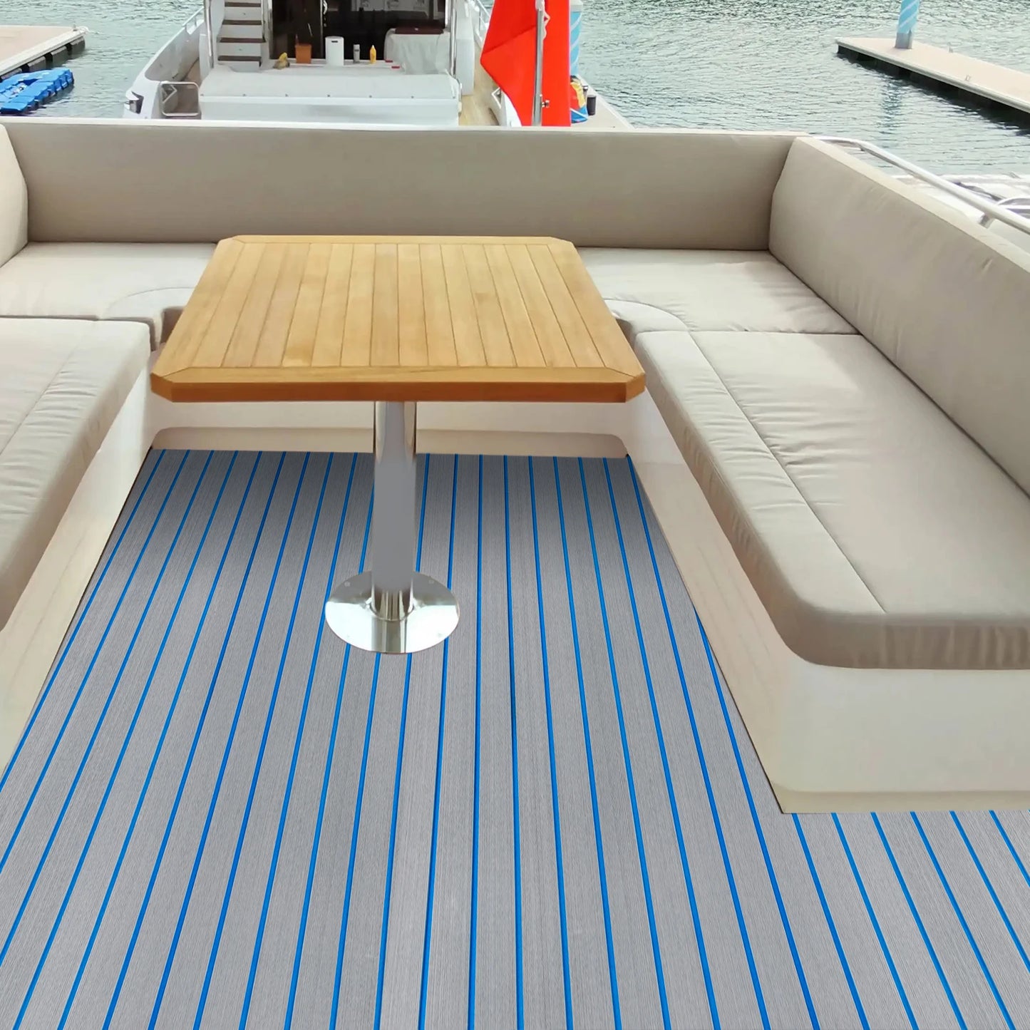 240x90cm EVA Foam Yacht Teak Decking Sheet