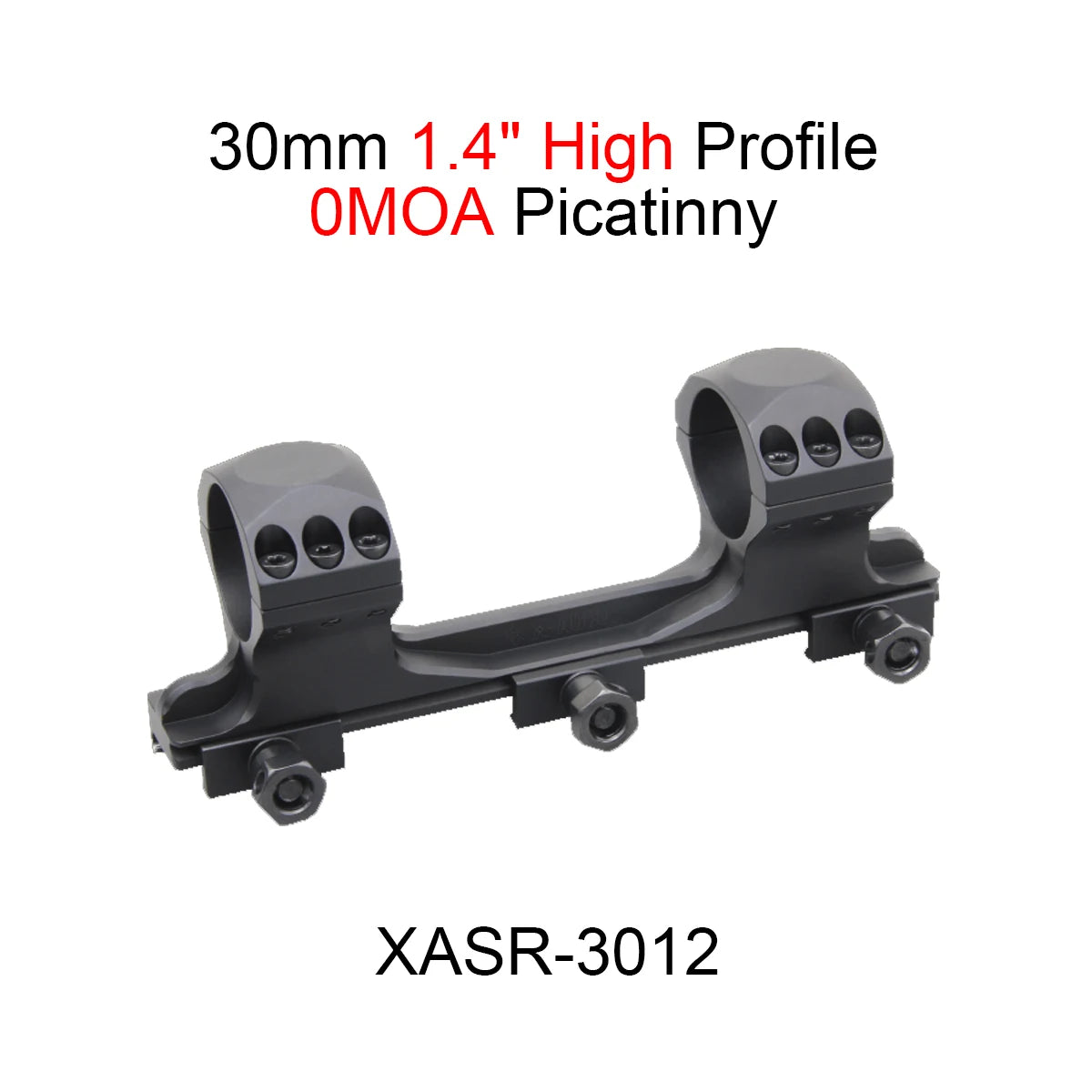 Optics X-ACCU 30/34mm One Piece Dovetail & Picatinny Rings Mount