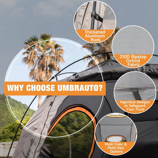 Pickup Truck Bed Tent: Double Layer Quick Setup