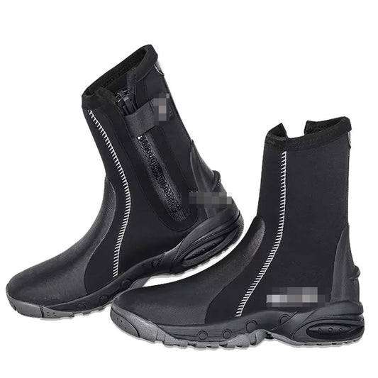 5mm Neoprene Dive Boots Wetsuit Side Zipper Men Women Snorkeling Scuba Diving Shoes