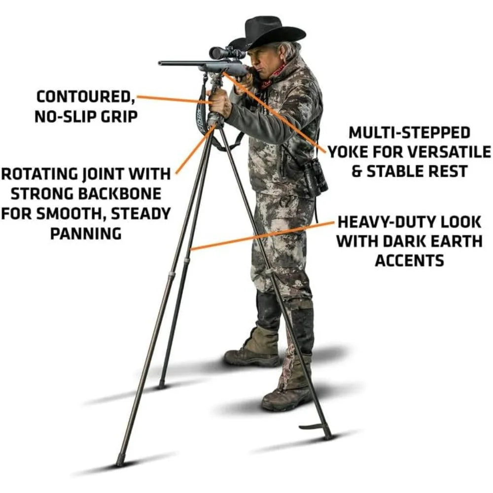 Shooting Stick, Adjustable Height, Quick-Detach Yoke,