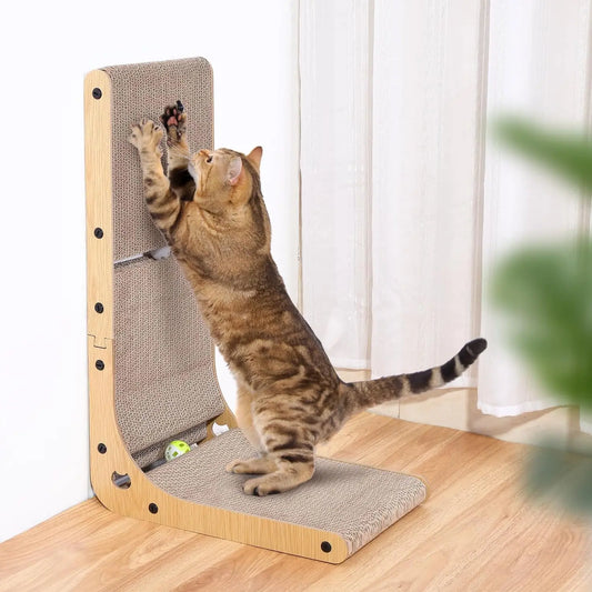 L Shape 23.6 Inch Cat Scratchers for Indoor Cats,
