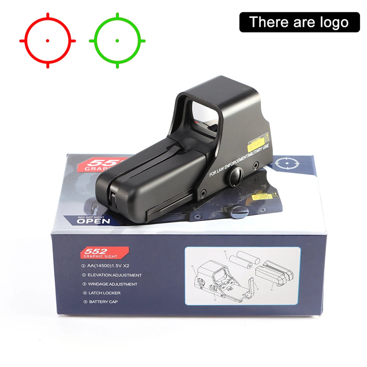 Red Green Dot Holographic Hunting Reflex Sight Riflescope 20mm