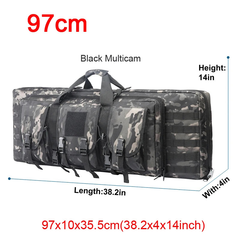 LQARMY Tactical Double Rifle Case Molle Bag