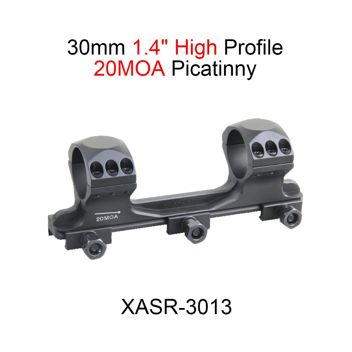 Optics X-ACCU 30/34mm One Piece Dovetail & Picatinny Rings Mount