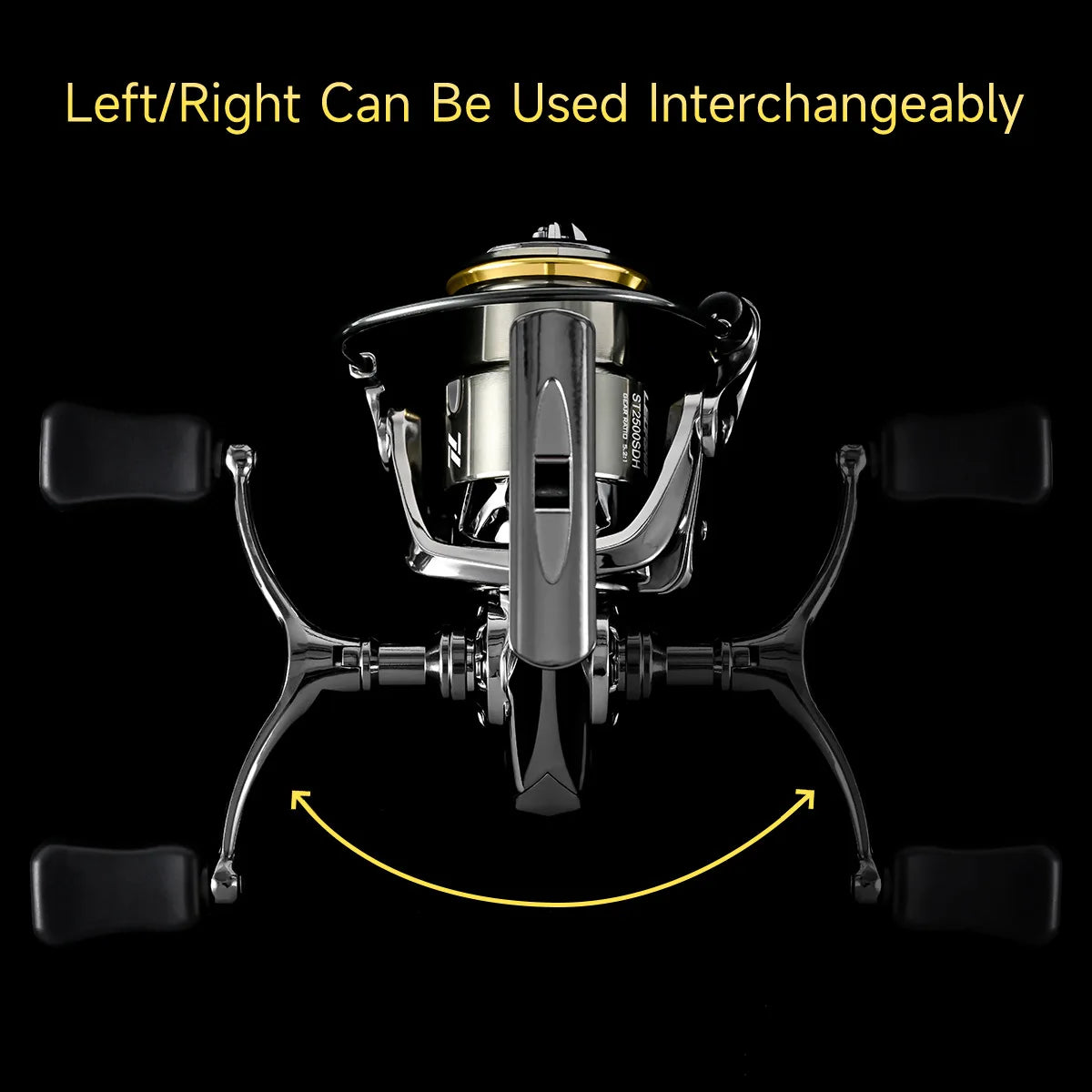 Dual Handle Spinning Reel 5.2:1 Gear Ratio 7+1 Bearing Fishing