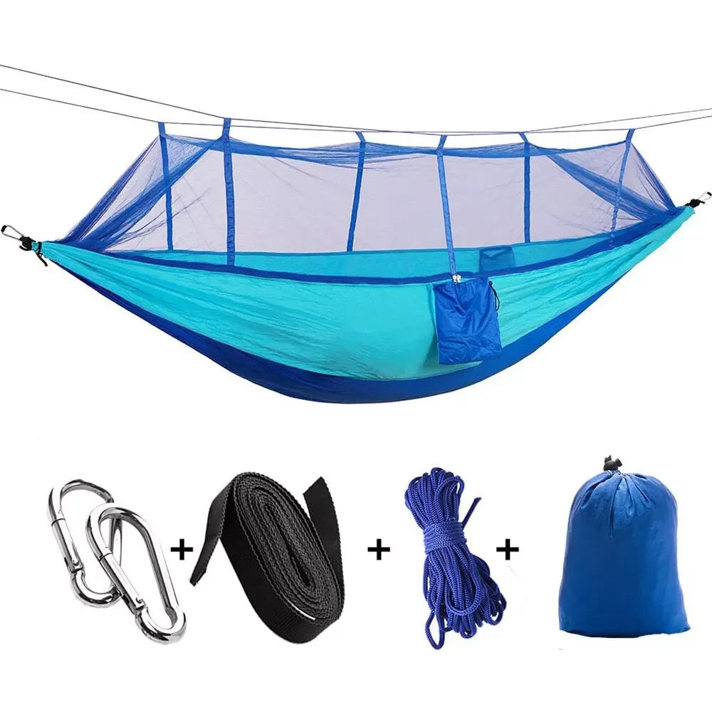 660lbs Double Person Camping Hammock Tent with Mosquito Net Hanging Bed