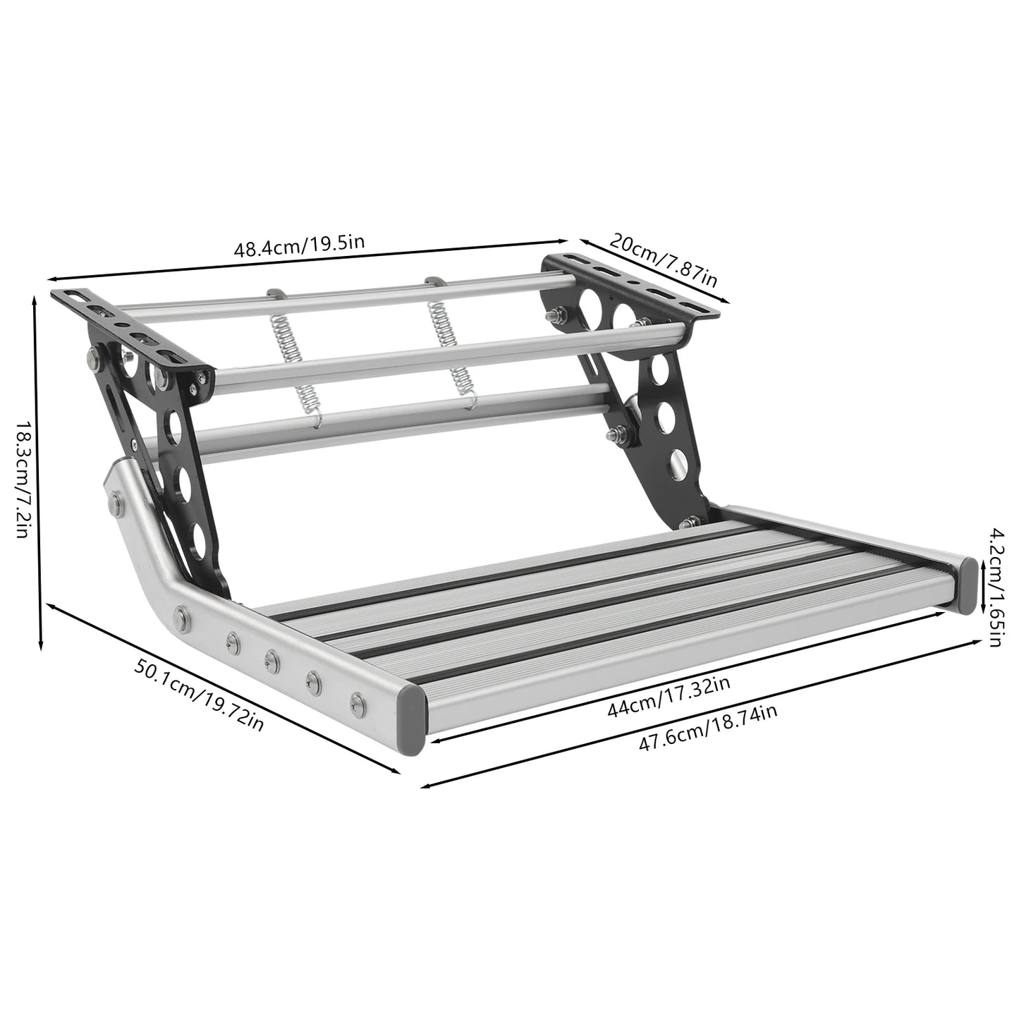 Manual Pull Out Drop Down Folding Step with LED Light