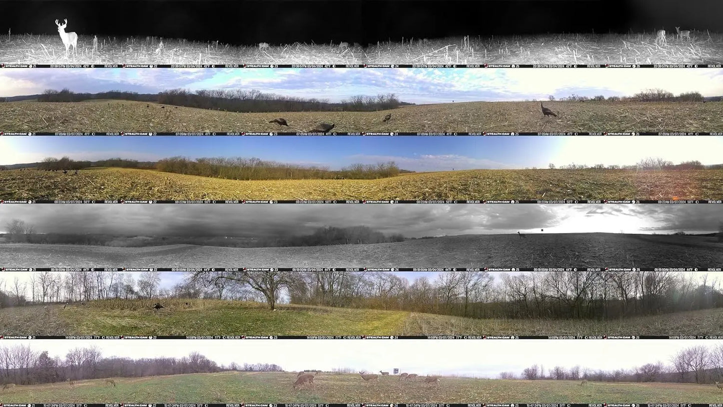 36MP Trail Camera 360° Panoramic View, Built-in GPS, Verizon/