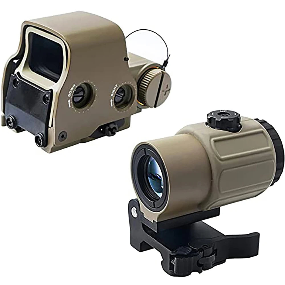 Red Dot Optic Sight Tactical Hunting Gear W/20mm Rail Mounts&Quick Detach Lever