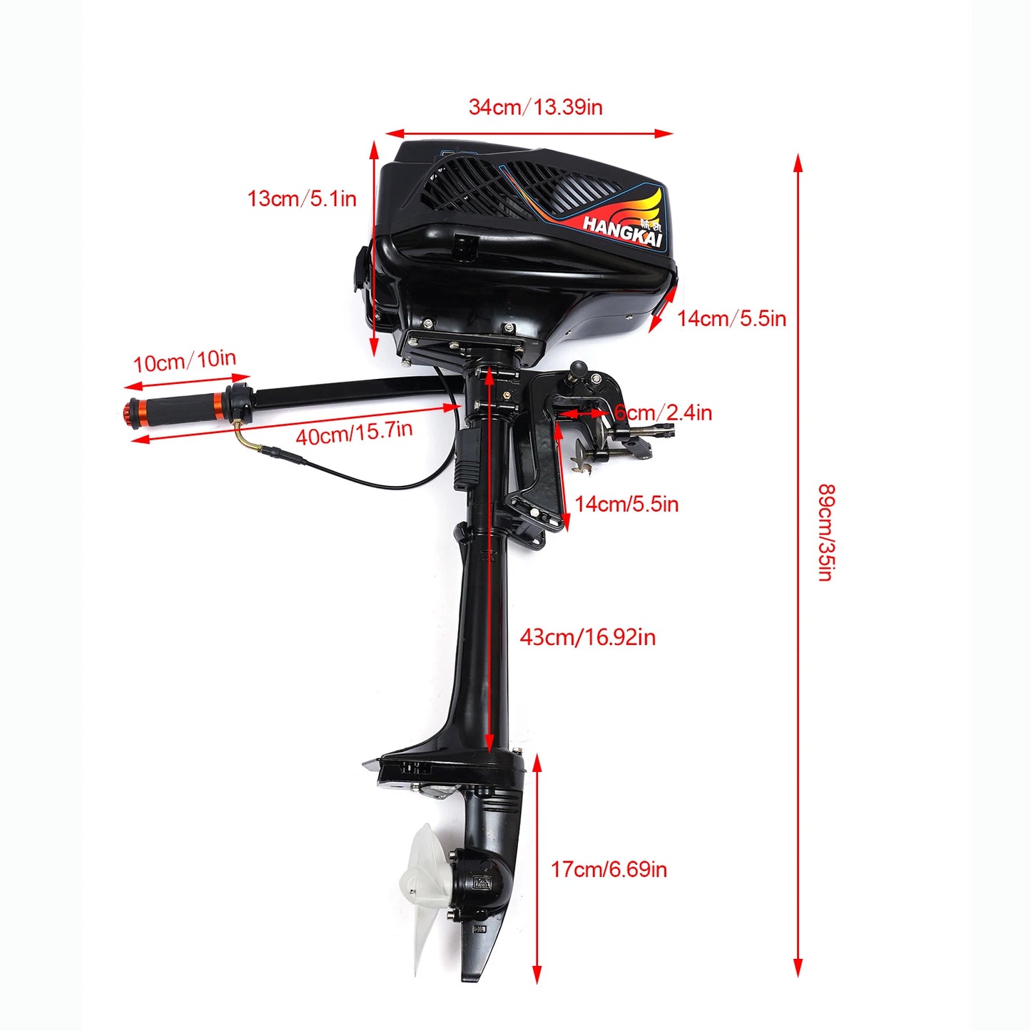 Marine Engines 2 Stroke 3.6 HP Heavy Duty Cooled CDI Systems 55CC
