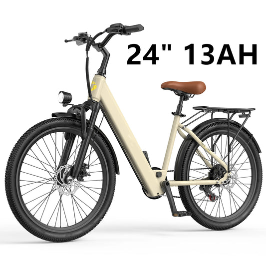 Adults Electric Bicycle, 26" 24" Electric Mountain Bike 500W Motor,21 Speed