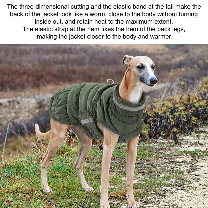Winter Pet Warm Thickened Waterproof Fleece Line Comfortable Reflective