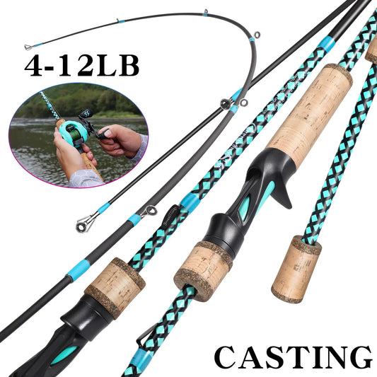 Carbon Ultra Light Rod with Cork Handle for Freshwater and Saltwater