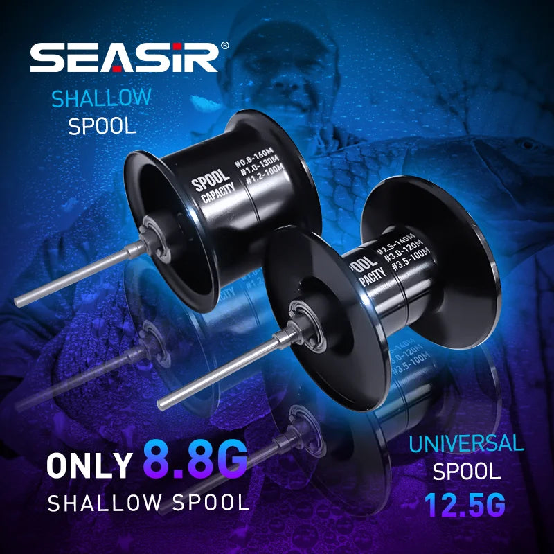 Baitcasting Reel 7.3:1 HS Gear Ratio Aluminum Double Spool