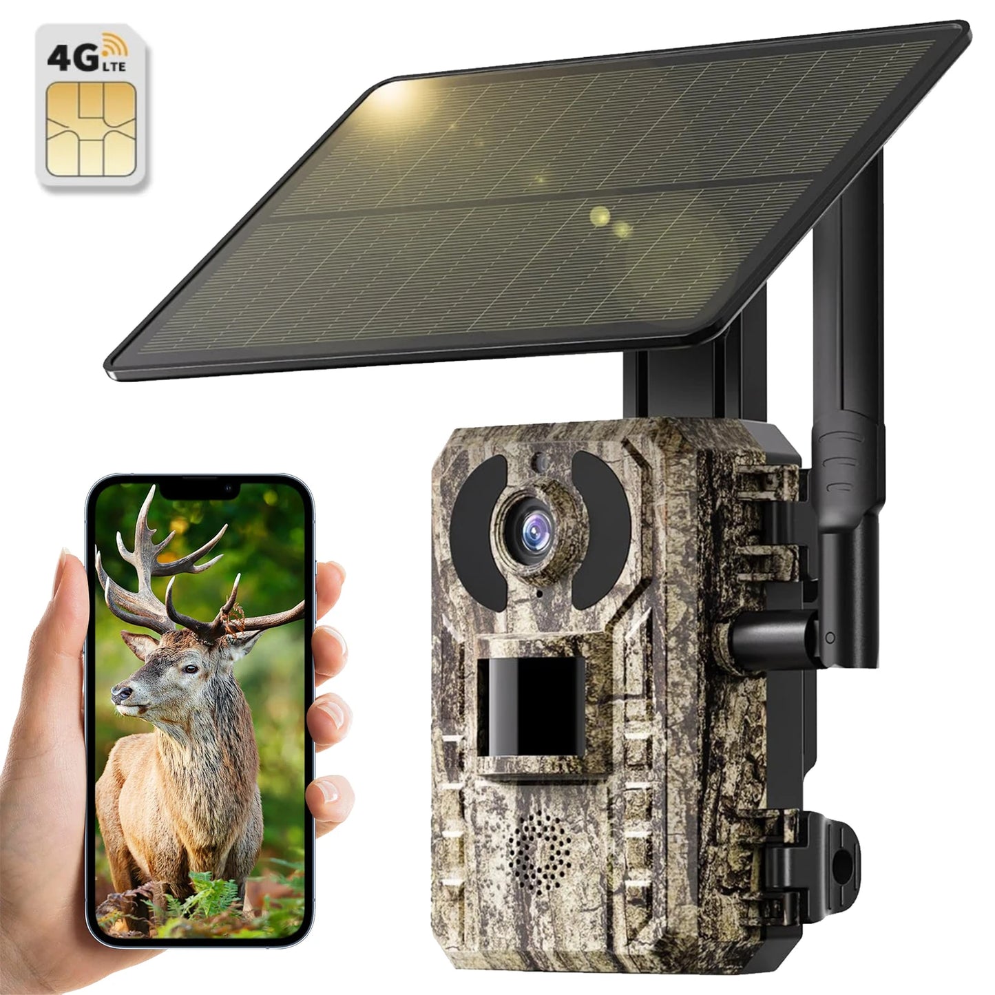 4G LTE Cellular Trail Cameras 3rd Gen  Built-in SIM Card with Motion Activated 0.2s Trigger Time