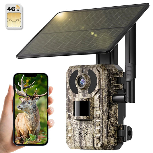 4G LTE Cellular Trail Cameras 3rd Gen  Built-in SIM Card with Motion Activated 0.2s Trigger Time