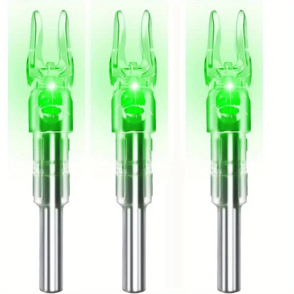 6PCS S Led Lighted Nocks for Arrows with .244" Inside Diameter