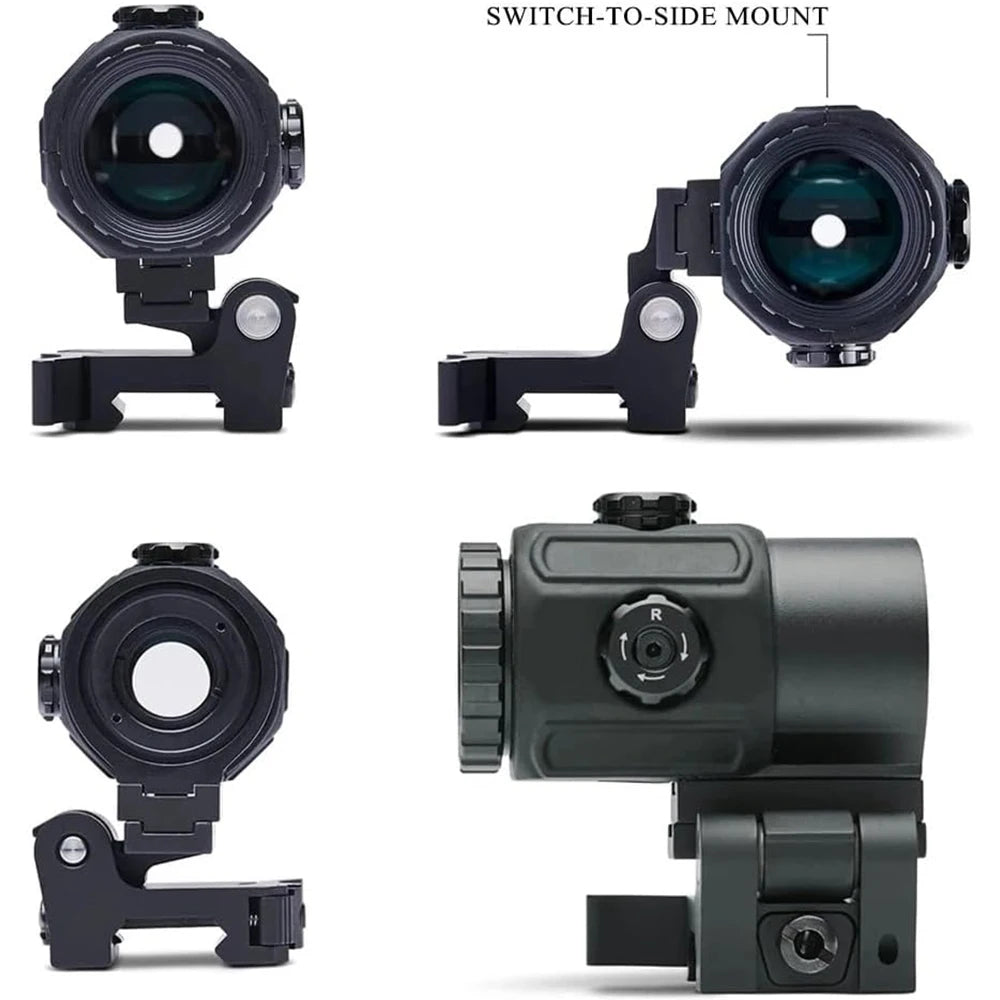 Red Dot Optic Sight Tactical Hunting Gear W/20mm Rail Mounts&Quick Detach Lever