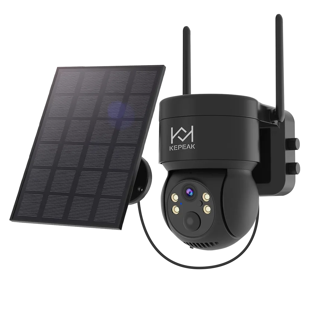Built-in Battery Outdoor Wireless Solar IP Camera  WiFi PTZ 1080P Video Surveillance