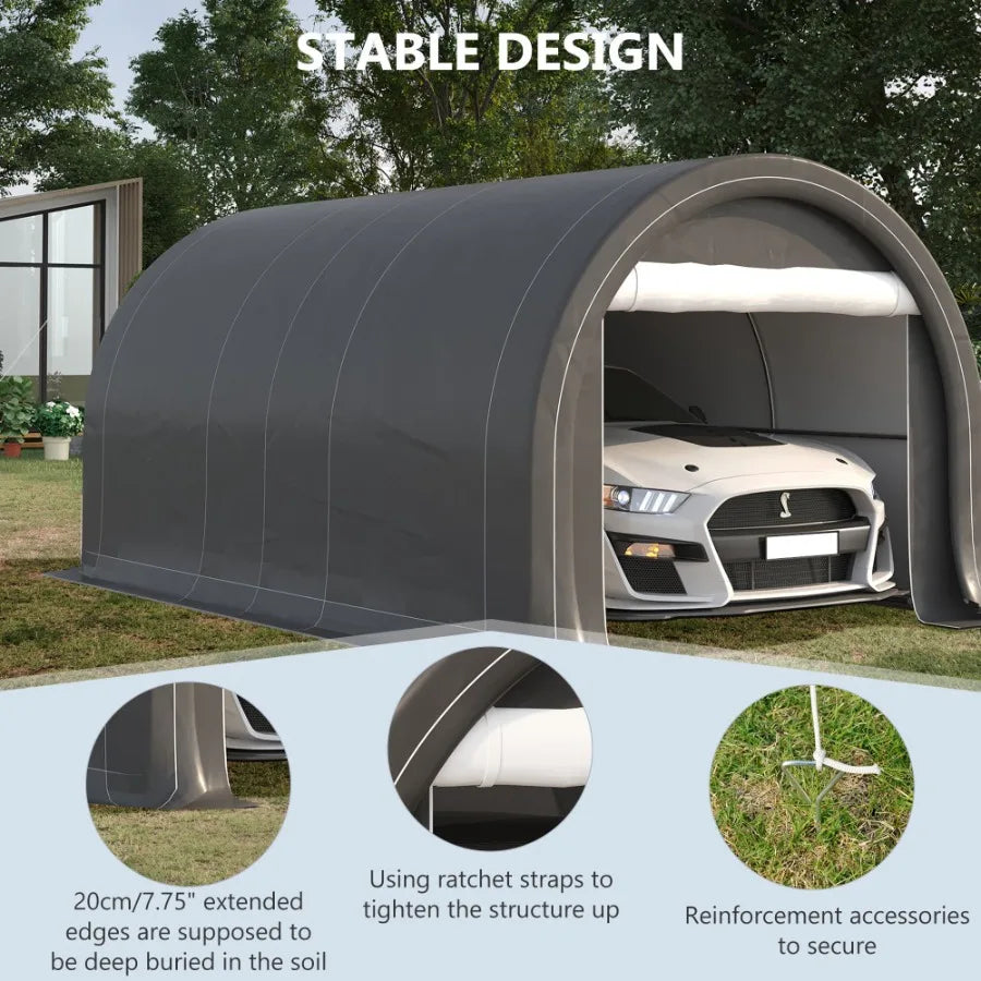 10' x 16' Carport Heavy Duty Portable Garage Storage Tent