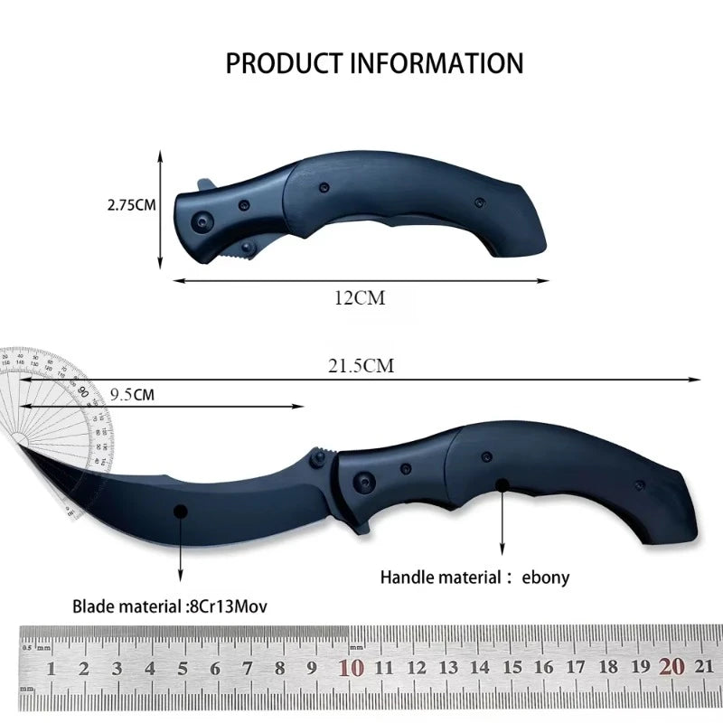 DIY Supplies Woodworking Folding Pocket Knife 8Cr13Mov Blade Resin Wood Handle Pro