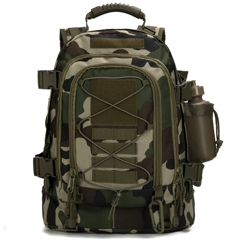 LQARMY Tactical MOLLE Backpack Nylon Unisex for Hiking Camping Adventure Travel Durable Water Resistant