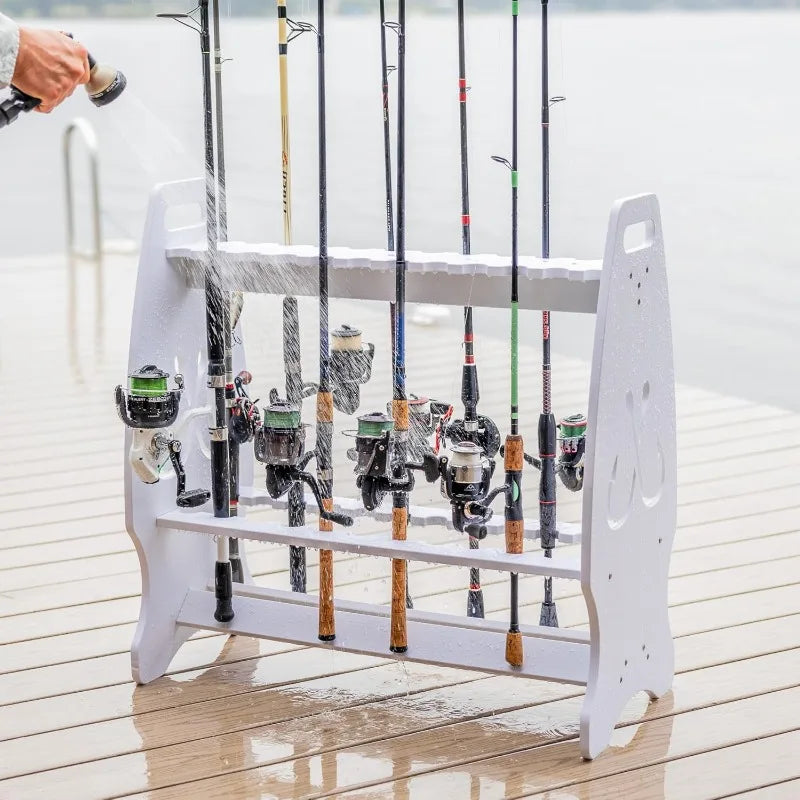 StoreYourBoard Marlin Fishing Pole Rack, Holds 24 Rods