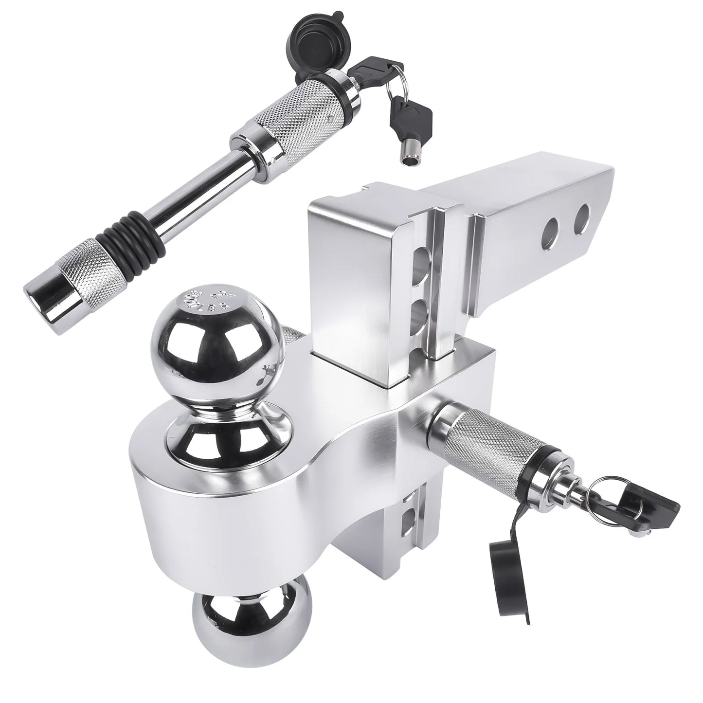 Trailer Hitch Fits 2-Inch Receiver, 6-Inch Drop/Rise 12,500 LBS GTW