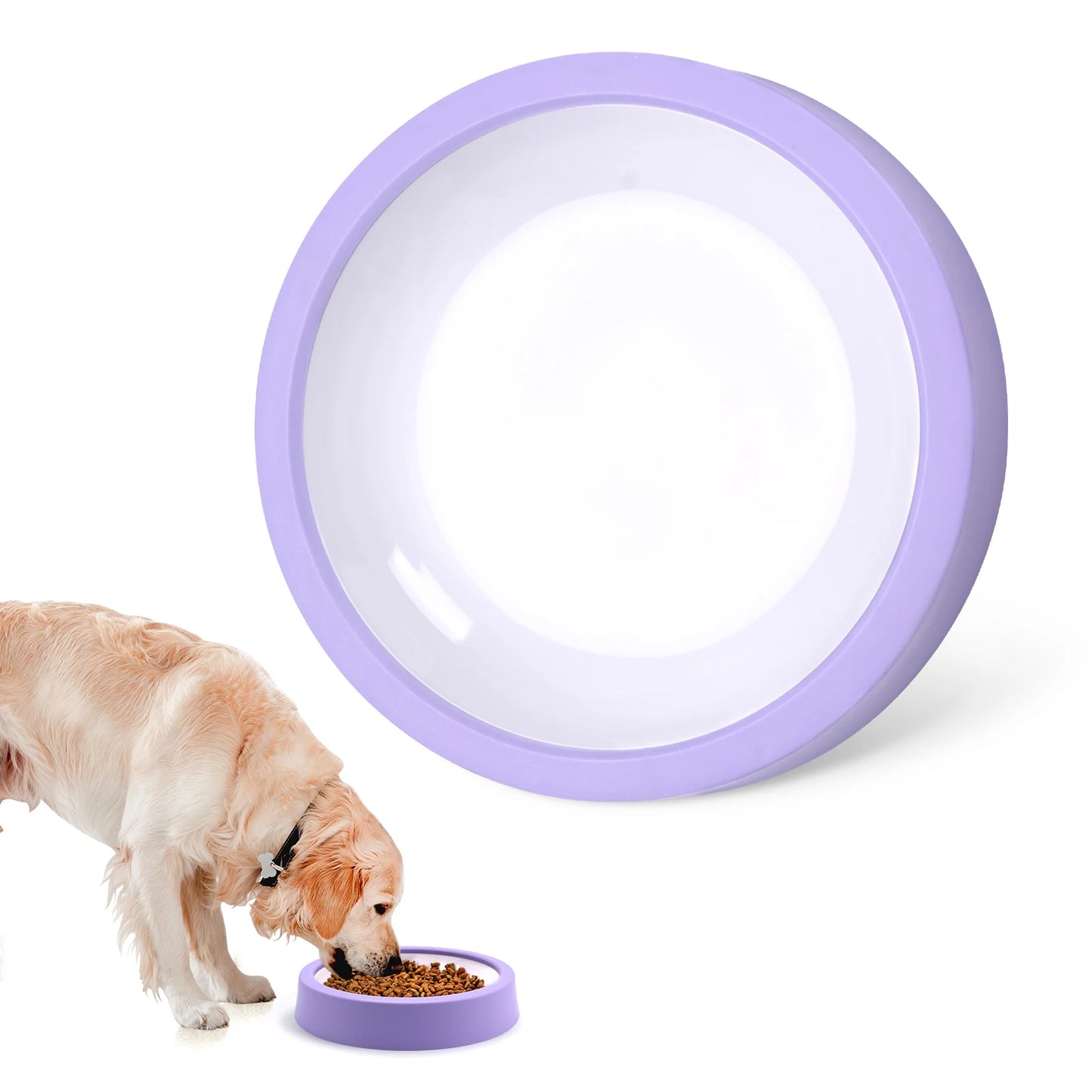 Pet Dog Slow Feeder Bowl Fun Non Slip Anti-Gulping