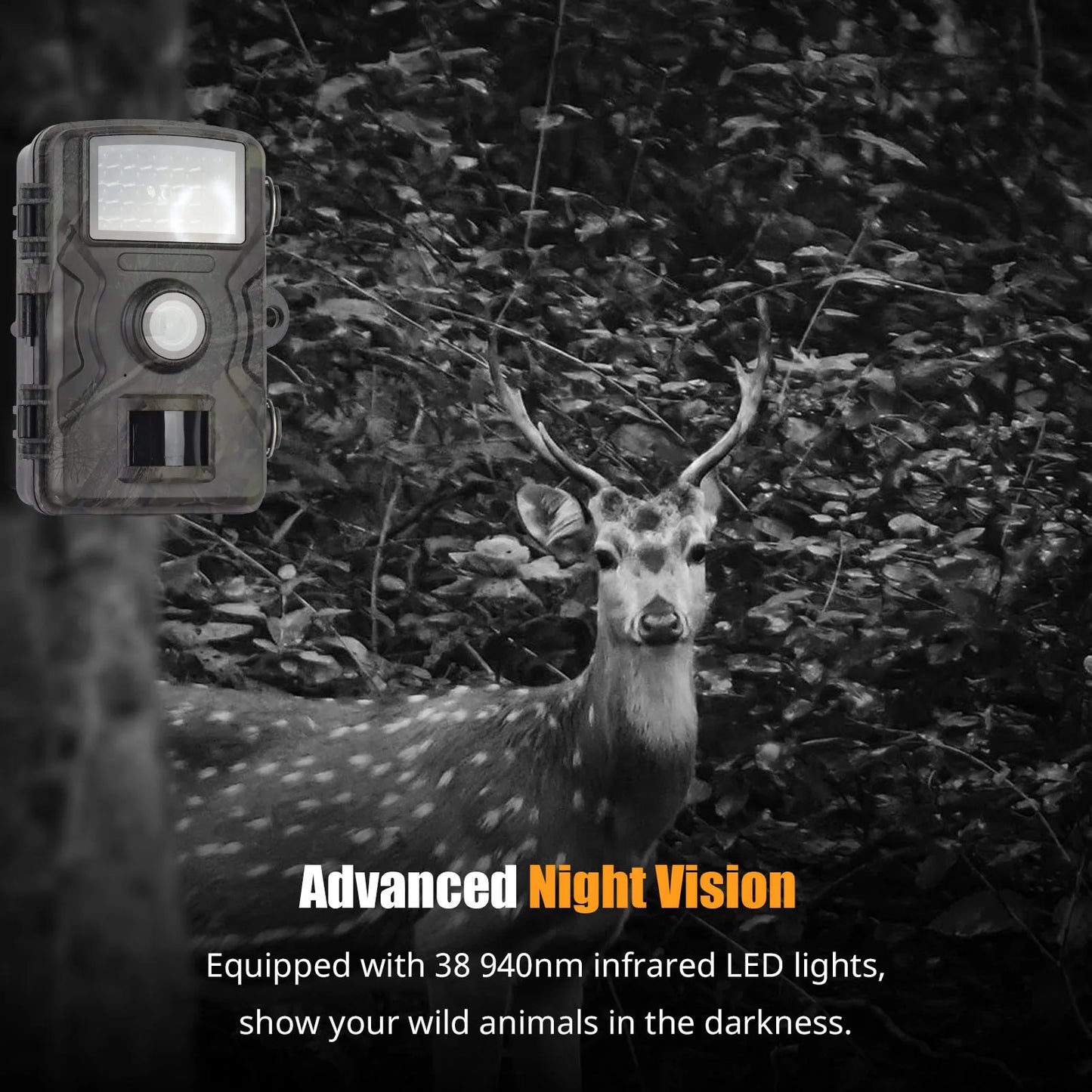 1080P Hunting Camera 2.0in LCD 16MP Infrared Night