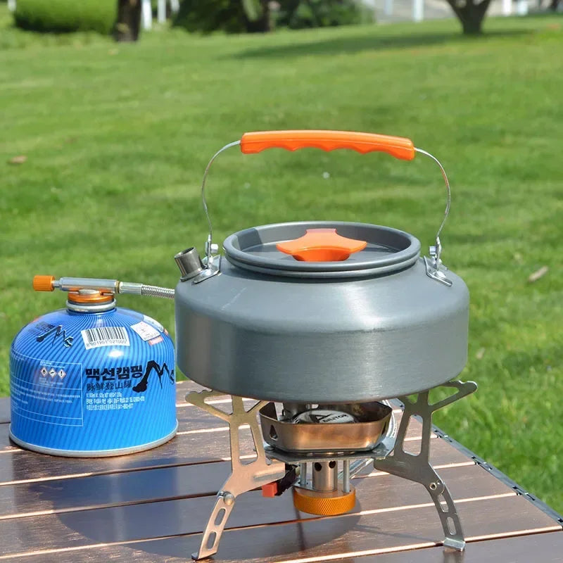 1.1/1.6L Outdoor Kettle Teapot Coffee Tableware Cookware for Hiking