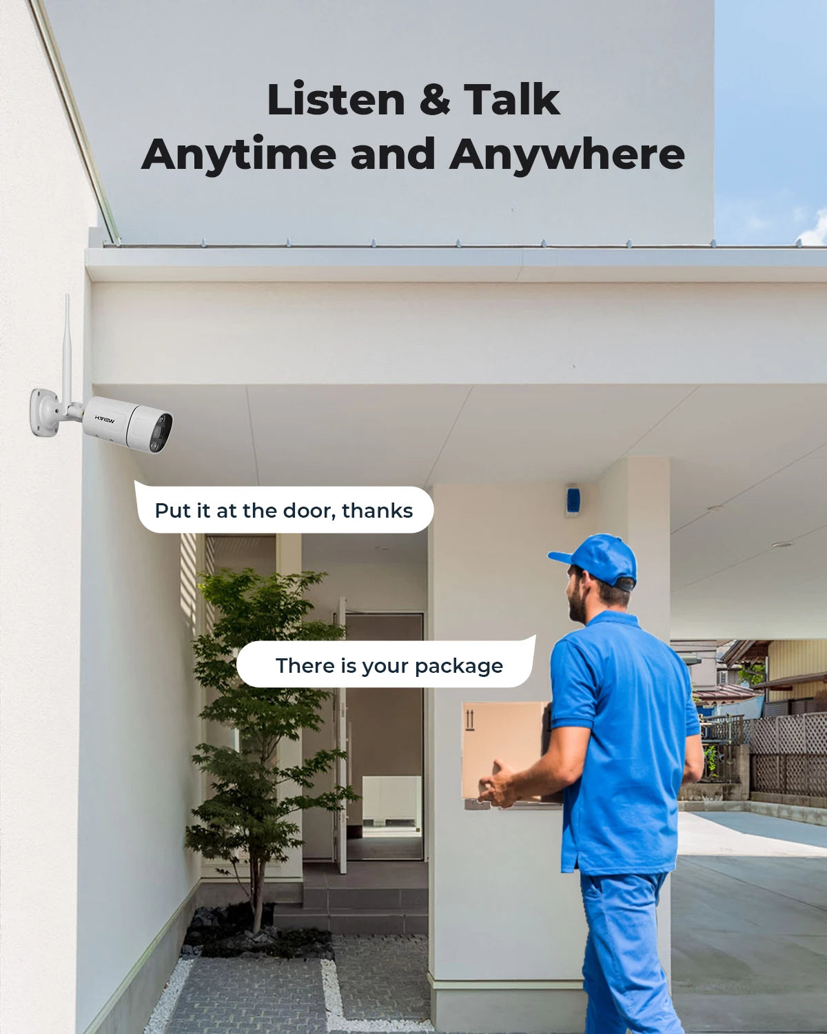 H.VIEW Wireless IP Camera Security System 4 Pack Kit