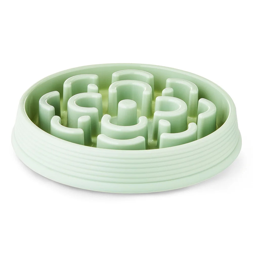 Slow Feed Dog Bowl Maze Non-Slip Improves Digestion Healthy Eating Prevents Choking Bloat Obesity