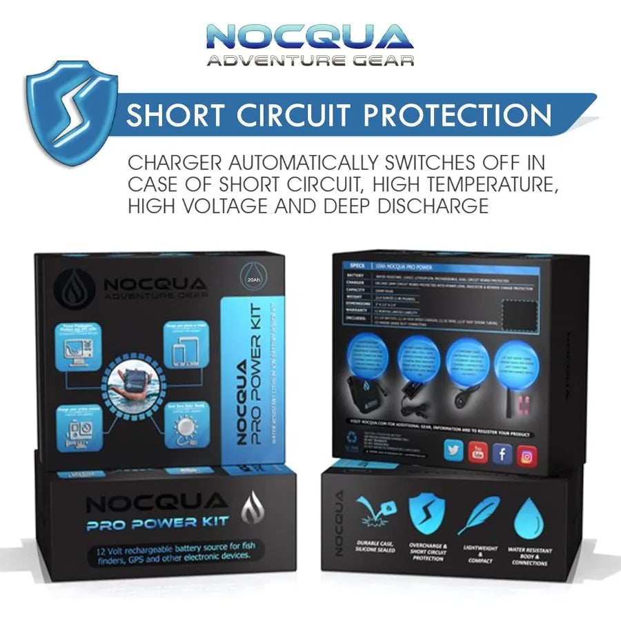 Hign-concerned Battery Charger Kit for GPS Depth Finders 12V Electronics