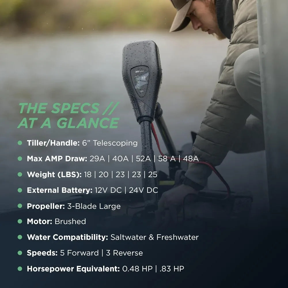 Transom Mounted Trolling Electric Trolling Motor