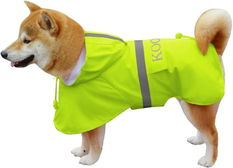 Pet Raincoat Poncho Waterproof for Medium Large Sized