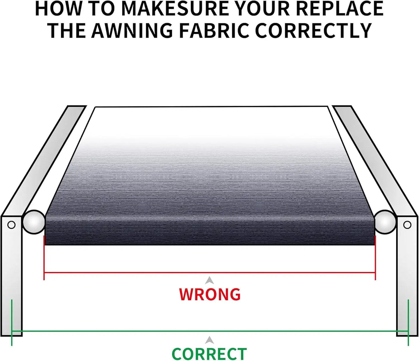 16' Awning Fabric Replacement  Camper, Trailer