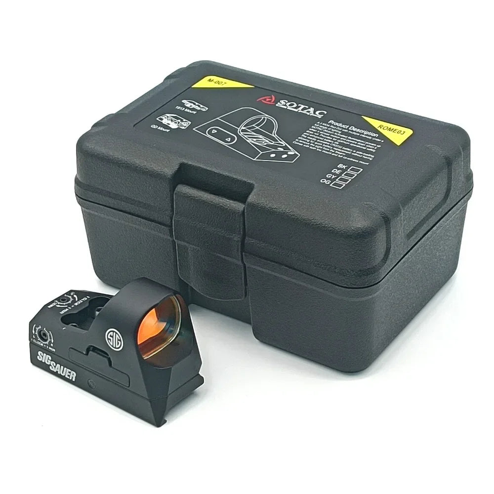 1X25mm Tactical 3 MOA Red Dot Reticle Gun Reflex Scope
