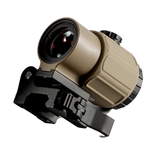 Tactical Magnifier Red Dot Combo Scope Optics QD Mount Weaver Fit 20MM Rail Mount