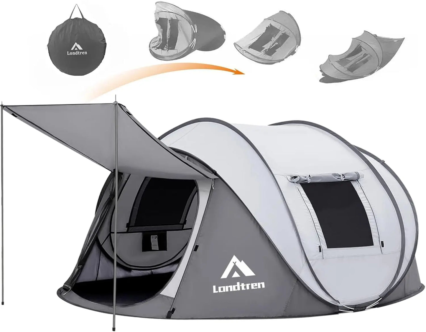 4 Person Easy Pop Up Tent Waterproof