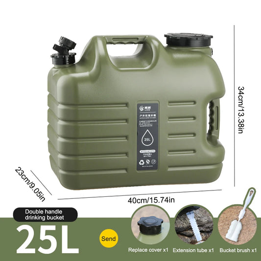 Water Containers Jug Camping Bucket Water Storage 25L