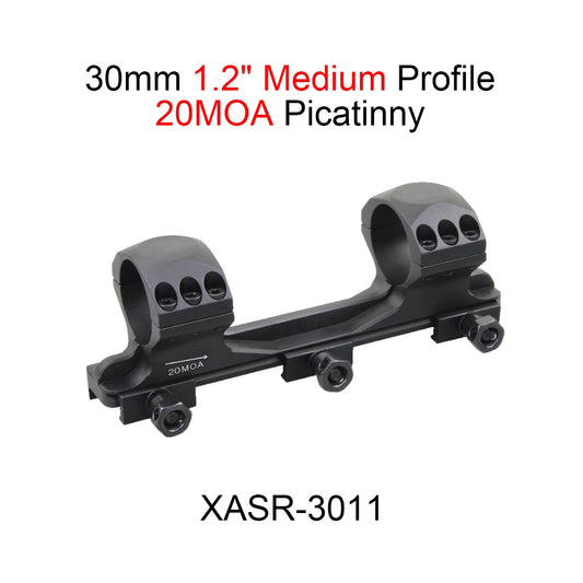 Optics X-ACCU 30/34mm One Piece Dovetail & Picatinny Rings Mount