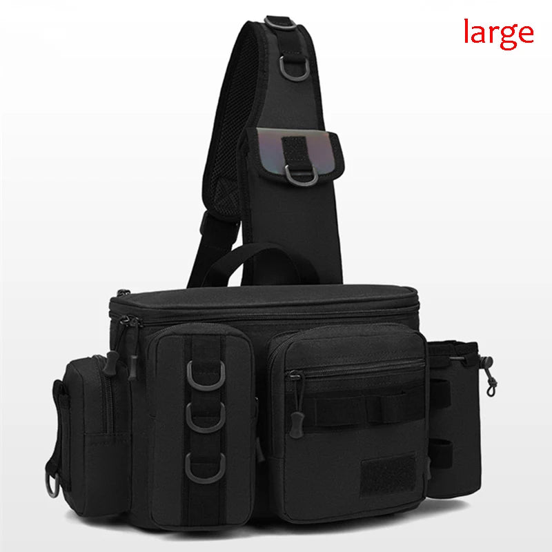 Fly Fishing Backpack with Rod Holder Sling Shoulder Bag