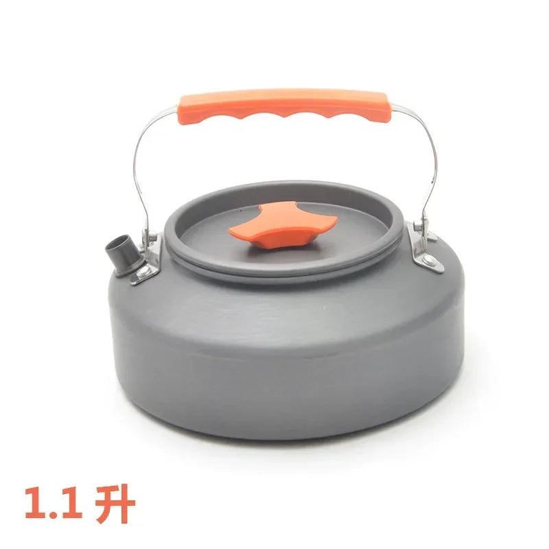 1.1/1.6L Outdoor Kettle Teapot Coffee Tableware Cookware for Hiking
