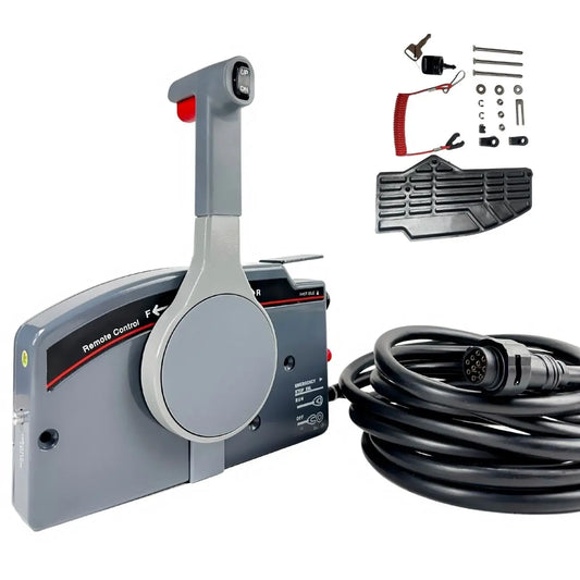 Outboard Remote throttle Control Box  For yamaha SIDE/MNT ES W/TR 12 10Pin pull and push