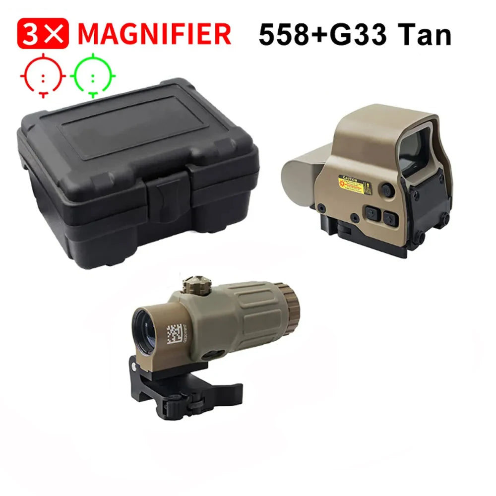 Red Dot Optic Sight Tactical Hunting Gear W/20mm Rail Mounts&Quick Detach Lever